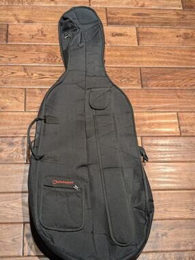 Christopher Padded Cello Gig Bag Black Soft CaseBow Pocket Backpack Straps 50"